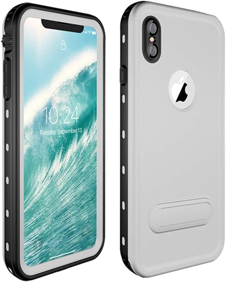 SpringRay iPhone Xs Max Waterproof Case IP68 Certified Shockproof Dustproof Snowproof Full Body Rugged Protective Cover Built-in Screen Protector iPhone Xs Max 2018 Released 6.5 inch