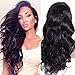Premier Wig Body Wave Lace Front Wigs Glueless Brazilian Remy Human Hair Natural Deep Body Wave Lace Wigs with Baby Hair for Black Women 14 Inch Natural Color Wig
