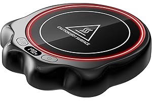 Gaiatop Mug Warmer, 50W Cute Cat Paw Cup Warmers, 3 Temp Settings, 2-10H Auto Shut Off, Coffee Accessories Keep Beverage Hot for Desk and Home, Heated Plate Stocking Stuffers for Tea Candle Black