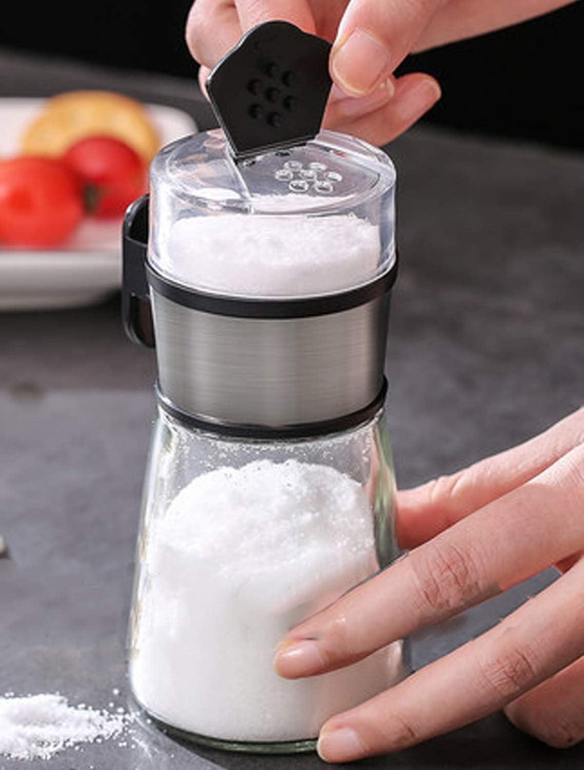 Salt and Pepper Dispenser Premium Stainless Steel Salt and Pepper Mill