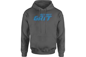 Expression Tees Grit Detroit Football Hard Knocks Unisex Adult Hoodie