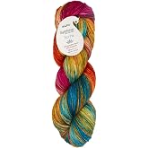 KnitPro Symfonie Fingering Weight Merino Wool Yarn 100g, Dragon Vine | 75% Extrafine Merino &amp; 25% Polyamide, 438yds, OEKO-TEX Certified, Superwash, Colorfast, #1 Yarn Skein for Knitting &amp; Crochet