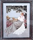 Lavender & Lace Nantucket Rose Cross Stitch Chart By Marilyn Leavitt Imblum L&l 20 by 