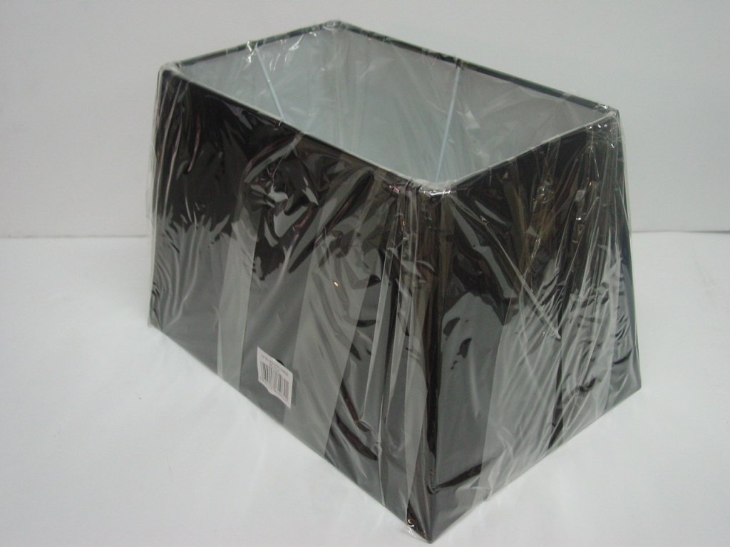 13" 15" 17" Black Rectangular Table Lamp Shade - Size: 15" Table Lamp Shade
