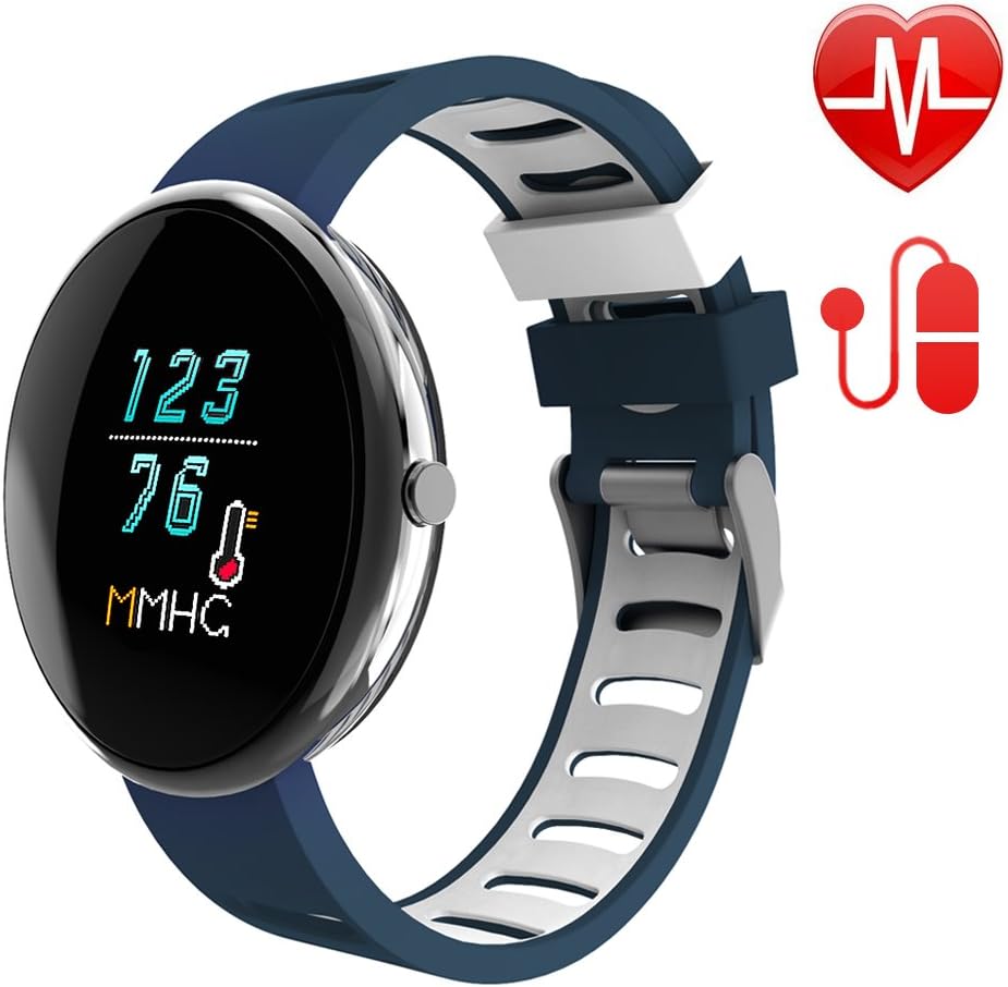 LETSCOM Fitness Tracker with Heart Rate Watch and Blood Pressure Monitor, IP67 Waterproof, Step Counter Watch, Pedometer, Sleep Monitor, Smart Watch for Women Men Kids