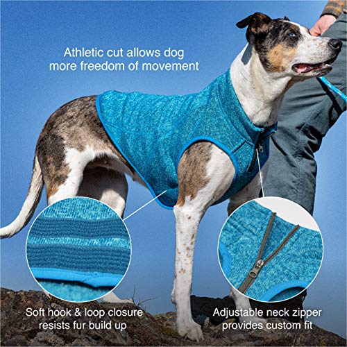 Dog Sweater With Fleece Lining - Kurgo Core Knit Jacket With Harness Access For Large Dogs