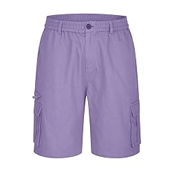 Generic Men Cargo Shorts,Twill Cargo Shorts for Men