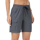 GymBrave Women's Hiking Shorts Quick Dry Lightweight Cargo Shorts for Outdoor Athletic Travel with Pockets