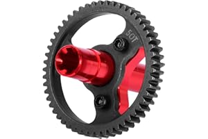 50T Slipper Clutch Upgrades Part for 1/10 Arrma Granite Senton Vorteks Big Rock 3S Kraton Outcast 4S 1/8 Typhon 3S,ARRCat 50T Metal Slipper Clutch 0.8 Pitch Hop Ups,Replace ARA310948,Red