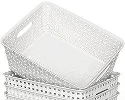 WYT 12-Pack Plastic Small Shelf Storage Weave