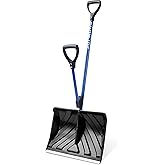 Snow Joe Snow Shovel with 18-Inch Blade and Assist Handle, 3.5 Lbs - Heavy-Duty Lightweight Shoveling Tool for Ice Removal, S