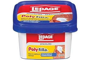 LePage Polyfilla Multi-Surface Repair, Dry Wall Hole Repair, Paintable & Sandable, Concrete, Brick, & Wood Filler, Indoor & O