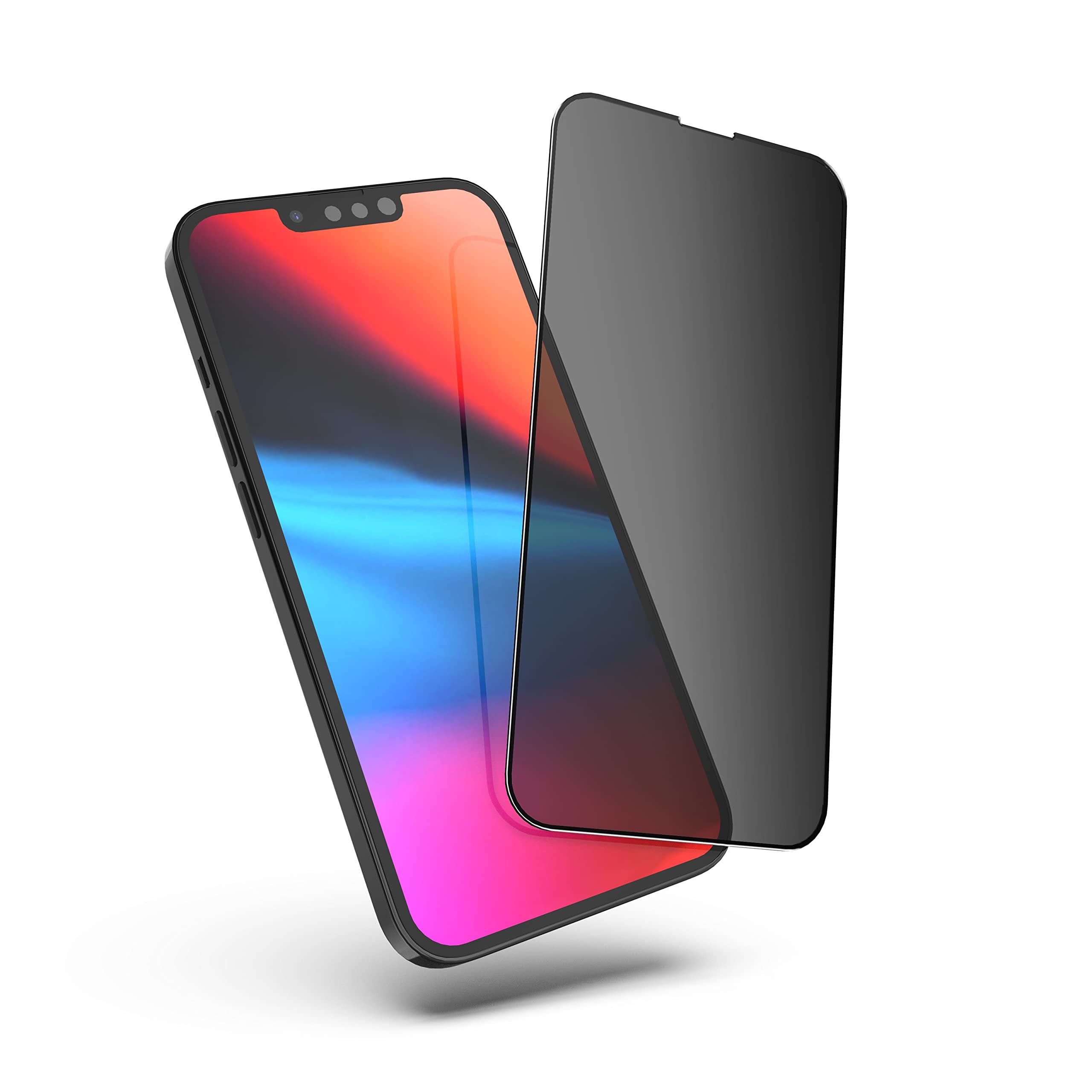 NWNK13 For iPhone 13 Mini Privacy Screen Protector Anti Spy Anti-Fingerprint Tempered Glass Screen Film 9H Hardness Anti Scratch
