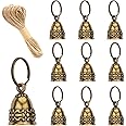 10pcs Pure Copper Bells Handmade Small Bells for Crafts, Wind Chimes for Home, Door Bells or Decoration Bells for Wedding Decorations, Christmas Decorations