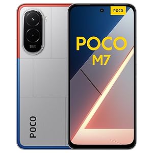 POCO M7, Smartphone 8+256GB, Display FHD+ da 6,9″ 144Hz, Snapdragon 685, Doppia fotocamera AI da 50MP, Batteria da 7000mAh, Garanzia di 2 anni, Nero, Caricabatterie non incluso