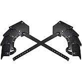 HOEACXY Medieval Shoulder Armor for Men Adjustable Faux Leather Shoulder Armor Knight Armor LARP Cosplay Ren Faire (1 set)