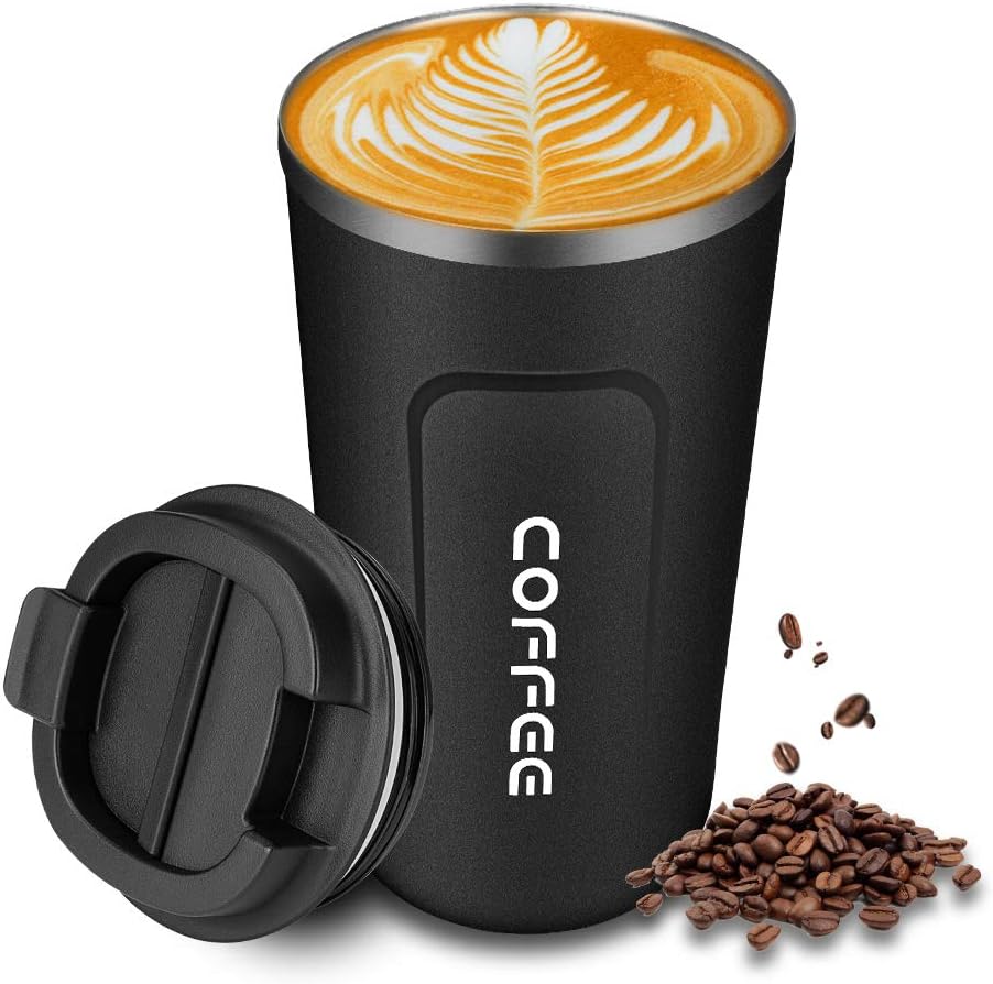 Coquimbo Reusable Insulated Coffee Cup, 13oz Travel Mug Cup Vacuum