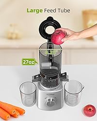 Cold Press Juicer with 8 Juice Bottles