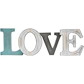 Waroom Home Rustic Wood Home Sign Decor, Decorative Block Word Sign Home Letters Sign, Hanging Wooden Home Cutout Word Sign Wall Decor Home Wall Decoration Love