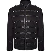 RSZGSWS Marching Band Men&rsquo;s Drummer Parade Jacket Military Jacket Cosplay Music Festivals Themed Parties Steampunk Jackets