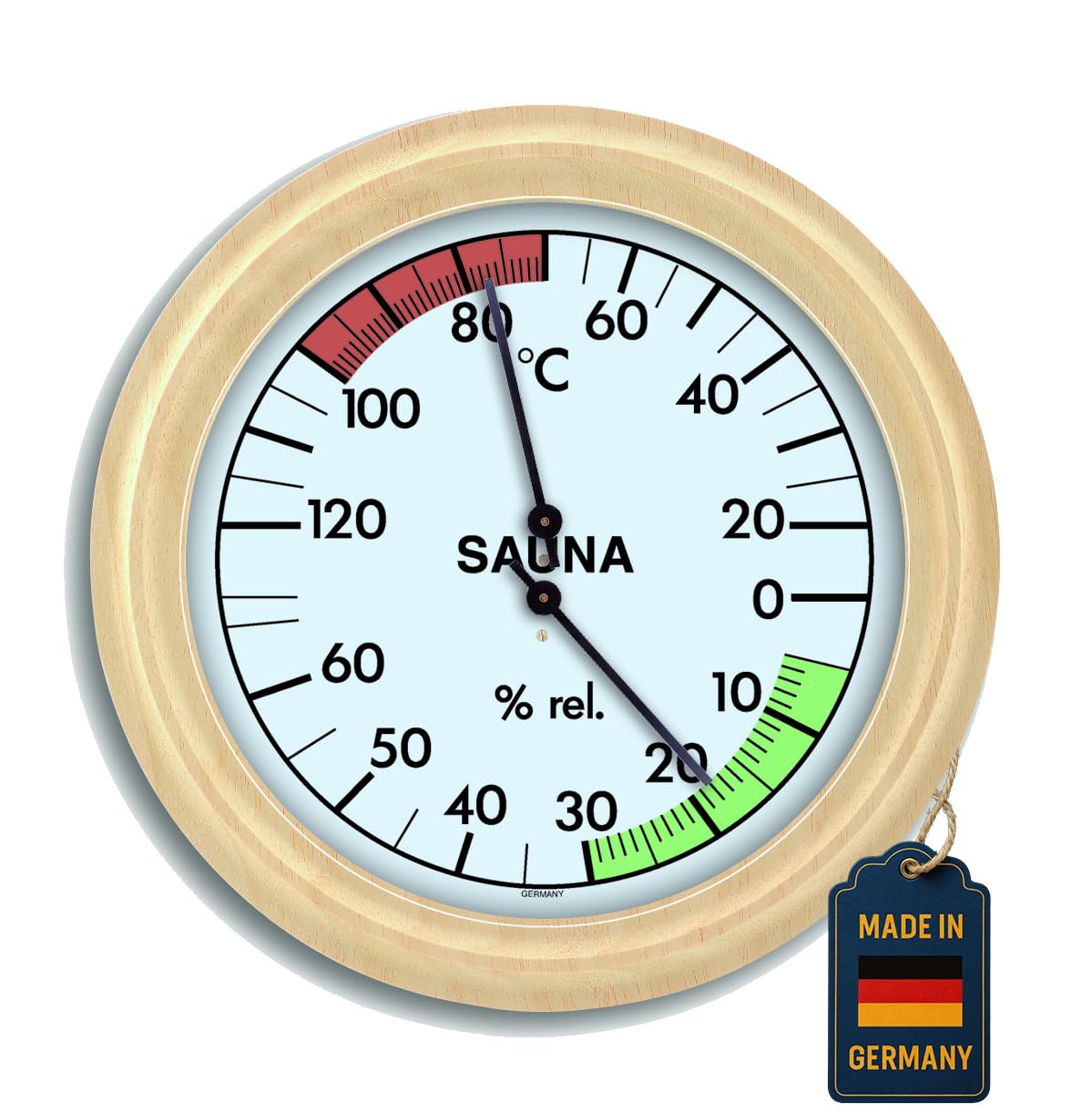 TFA Dostmann Sauna Thermo-Hygrometer 40,1006, synthetic hair