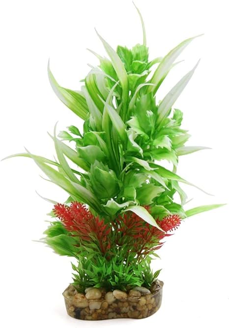 Amazon Shisyan 造花 爬虫類と両生類用プラスチックアクアリウムテラリウム水槽観葉植物の生息地の装飾 人工観葉植物 造花 オンライン通販