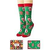 Zmart Christmas Gift for Kids - Xmas Elf Stocking Stuffer Gingerbread Socks