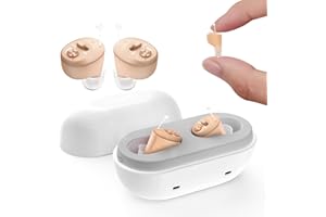 TAOSMART Hearing Aids Not Amplifier for Seniors Rechargeable, OTC In-the-Ear Hearing Aid, Hearing Aides for Adults Men Women Elderly Hearing Loss, Invisible Hearing Ear Buds Earbuds