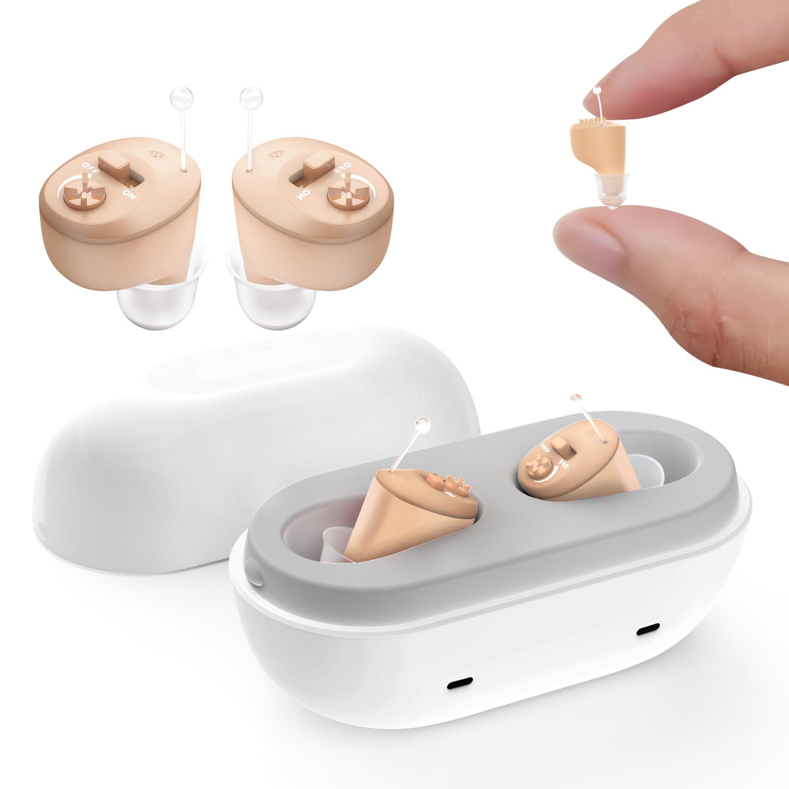 Photo 1 of Hearing Aids Not Amplifier for Seniors Rechargeable, OTC In-the-Ear Hearing Aid, Hearing Aides for Adults Men Women Elderly Hearing Loss 1026