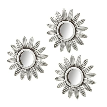 Dream Hogar Juego De 3 Espejos De Pared Decorativos Formas
