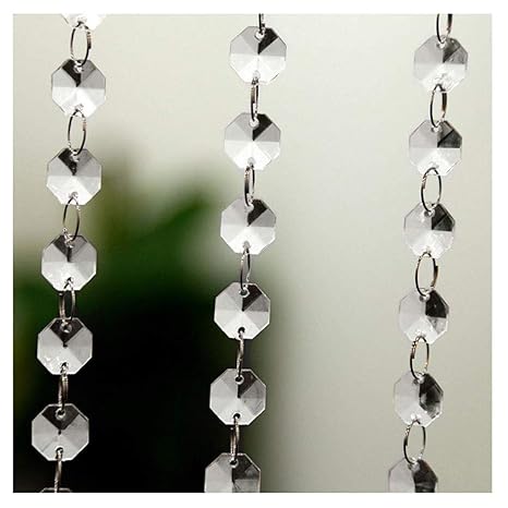 Buy Sayfut Plastic Crystal Clear Beads String For Chandelier