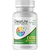 MediNatura ClearLife Outdoor & Indoor Allergy Support - Extra Strength - Long-Lasting - Daily-Use - Non-Drowsy - Travel-Friendly - 60 Count