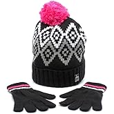 Woman's Warm Soft Cable Lace Pom Furry Flower Crochet Fashion Knit Hat