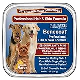 Benecoat Professional Hair and Skin Formula has Fish Oil for Dogs, Krill Oil, EPA, DHA, Collagen, MSM and Zinc Picolinate 60 Soft Chews 1lb cheese flavor