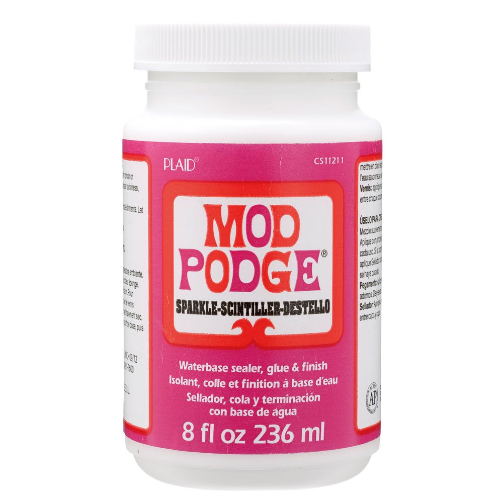 Mod Podge 8 oz Sparkle Waterbase Sealer, Glue and Finish, Clear eBay