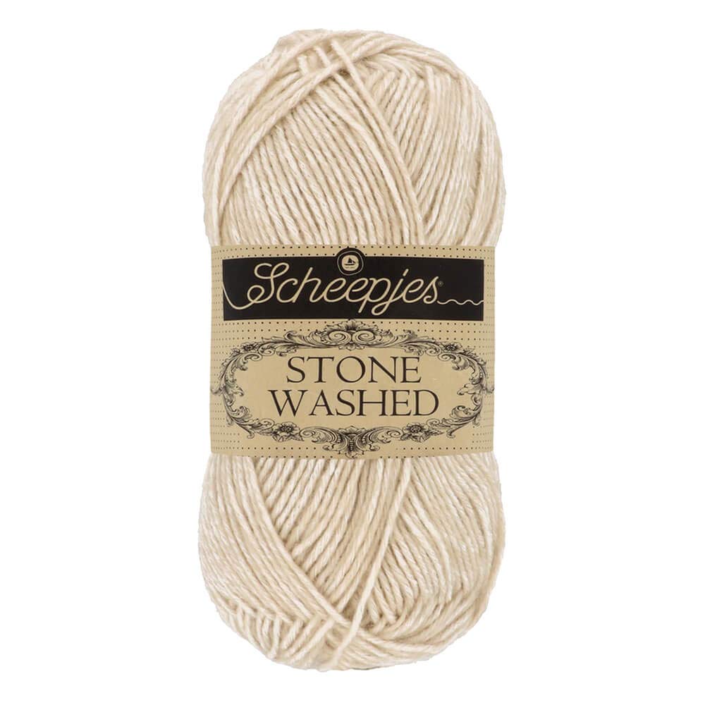 Scheepjes Stone Washed Yarn 1 Ball (50 g) - 831 Axinite Cotton/Acrylic Blend
