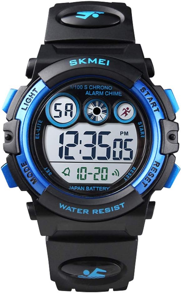 Kids Multi-Function Sports Watch Outdoor Waterproof Colorful LED Light Wristwatches Kids Digital Watches Boys Girls