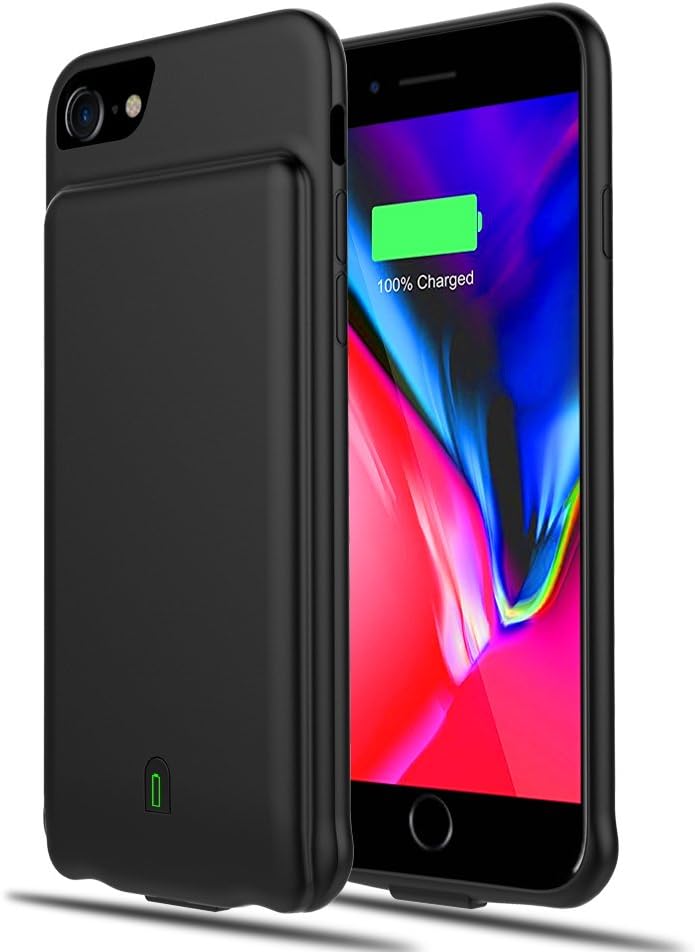 Updated 2020 Battery Case for iPhone 6/6s/7/8, 4500mAh Extended Rechargeable Charging Case Portable Power Bank External Battery Pack Protective Charger Case for iPhone 6, 6s, 7, 8 (4.7in)