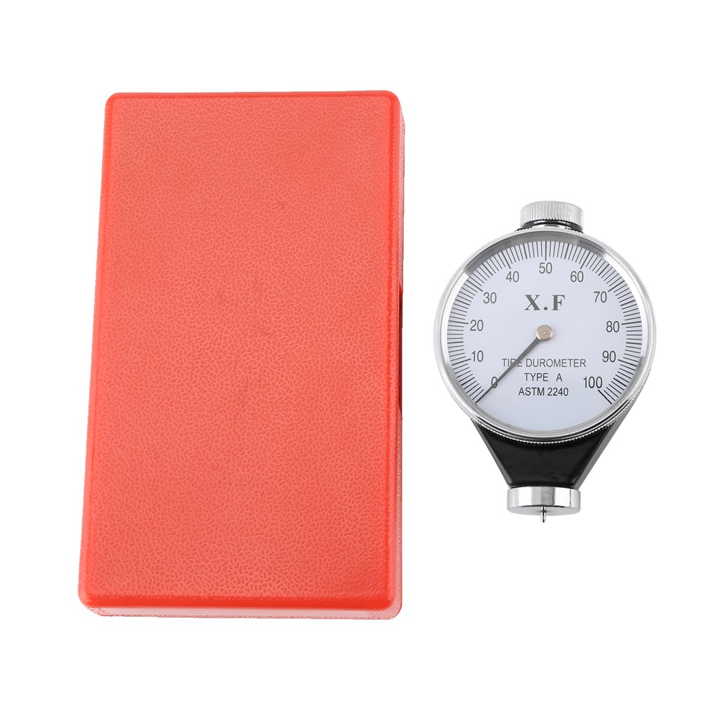 Nimoa Hardness Tester, Shore Type A/O/D Rubber Tire Durometer Hardness Tester Meter 0-100 HA(A_type)
