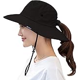 Women's Summer Sun Outdoor UV Protection Foldable Mesh Wide Brim Beach Fishing Bucket Hat