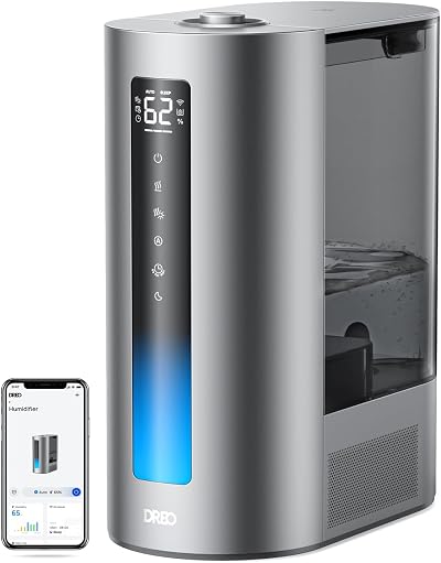 Dreo HM713S Smart Humidifier 6L Warm & Cool Mist, Alexa/Google, 60Hr
