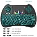 Globtronic KP-810-21Q-GEN-1 Wireless Mini Keyboard 2.4GHz Backlit H9 with Touchpad Mouse, Multi-Media Remote Control for PC/Android TV Box/Smart TV/HTPC