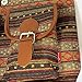 Oaxaca Tribal Design Bohemian Backpack, Cool Vintage Woven Canvas Casual Daypack