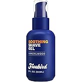 Freebird Shave Gel for Men - 60mL Ultra Smooth, Sensitive Skin Formula Ideal for Precision Shaving, Non-Foaming, Hydrating with Aloe Vera, Enhanced Glide, Travel Size, Compatible with All Razor Types