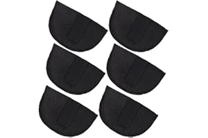 KALLORY 3 Pairs Women’s Shoulder Pads Thin 1cm Black Self-adhesive Breathable Shoulder Push up Pads