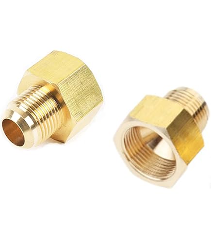 Brass Pipe Adapter - 1/8" Male NPT To 3/8" Female NPT - For Water, Oil, Gas, Air Lines