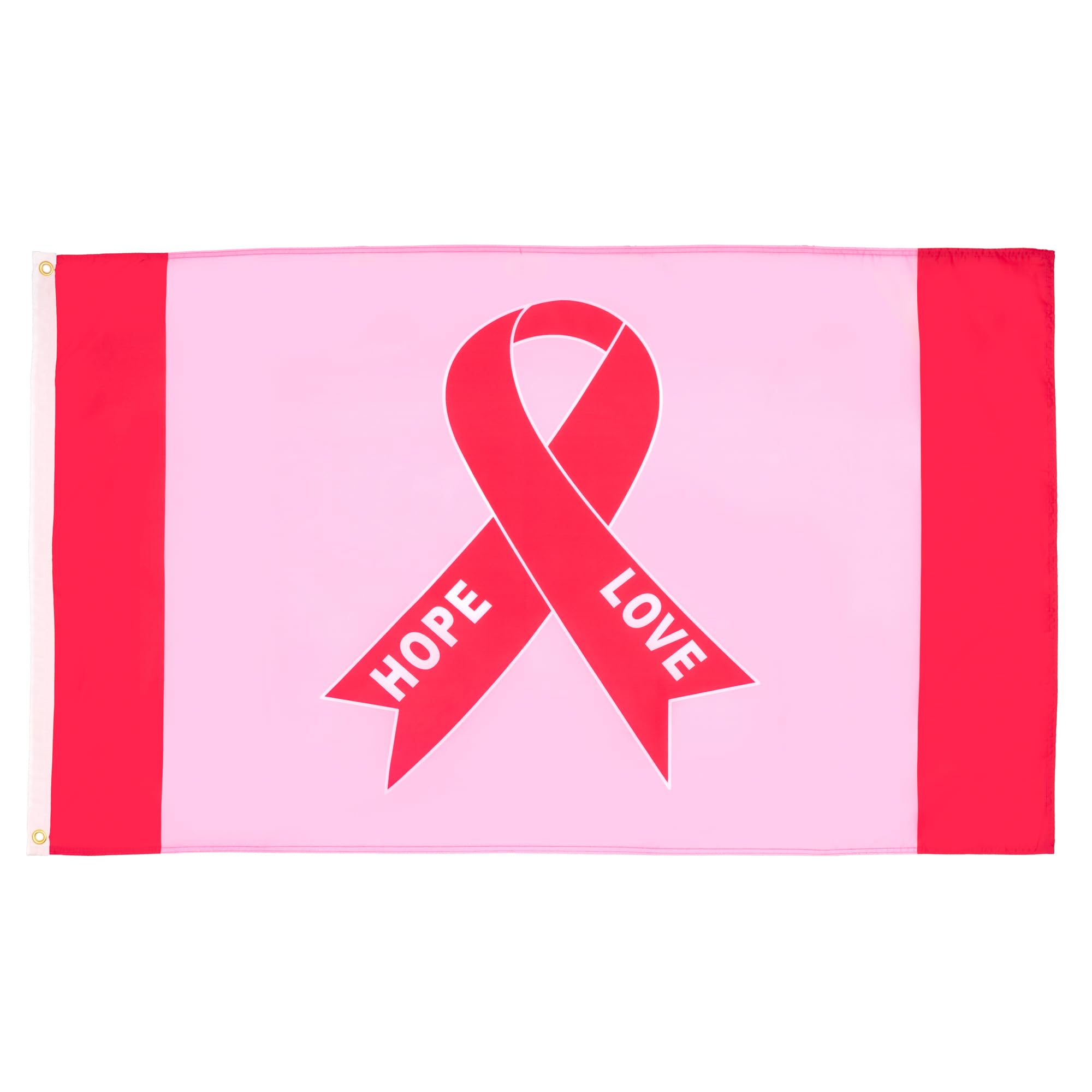 AZ FLAG - Pink Ribbon Breast Cancer Flag - 2x3 Ft - 100D Polyester Breast Cancer Banner with Two Metal Grommets - Fade Resistant - Vivid Colors - 2' x 3' Feet - 90x60 Cm