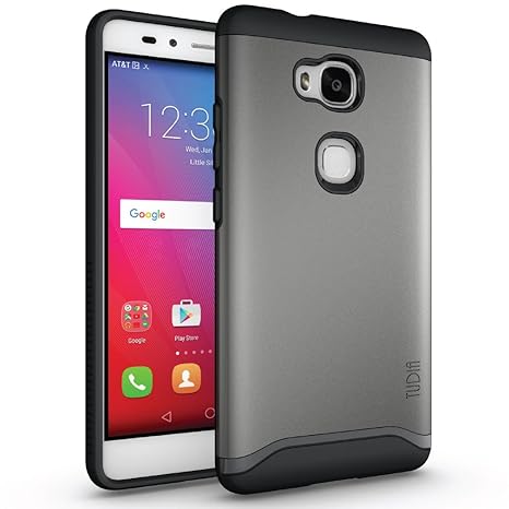 Huawei Honor 5X Hülle, TUDIA Slim-Fit Merge Dual Layer Schutzhülle für Huawei Honor 5X (Metallic Slate)