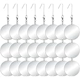Chephon Upgraded Bird Scare Discs Set - Large 24 Discs - Highly Reflective Double-Sided Bird Reflectors Scare Devices - Better to Keep Most Birds Away Like Woodpecker and Pigeon