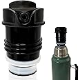 Newest Stanley Thermos Stopper Pico de Mate Replacement Cap - Fits Classic Vacuum Insulated Wide Mouth Bottles (1.1QT, 1.5QT, 2QT) - Black - Set of 1
